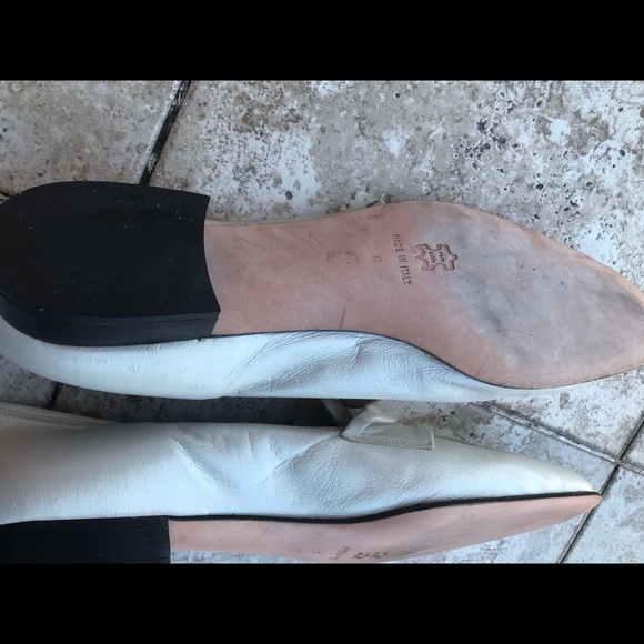 Adolfo Off-white leather loafers made in Italy - Picture 4 of 4